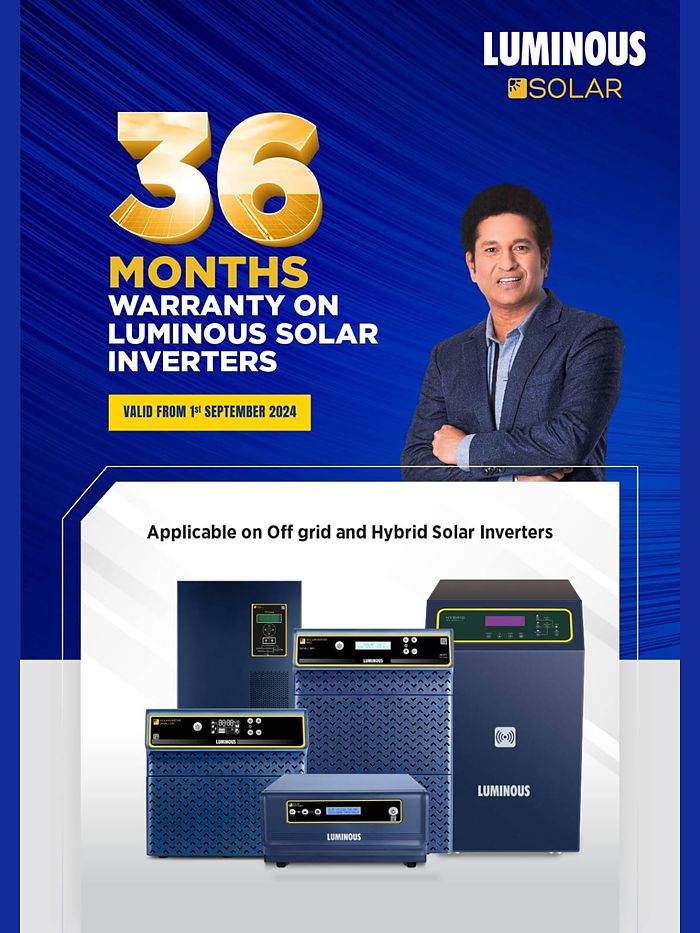 Luminous solar inverter range