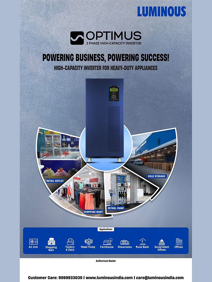 Luminous Optimus inverter range