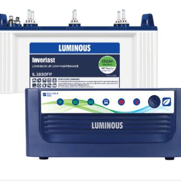 Luminous inverter with tubular battery