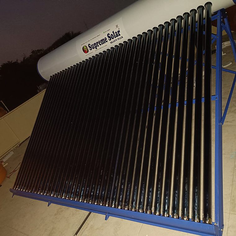 Solar water heater installation